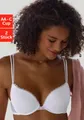 Produktbild: petite fleur Push-up-BH (Packung, 2-tlg., 2 Stück) aus süßem Herzchen-Mesh mit edlen Spaghettiträgern, sexy Dessous