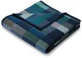 Produktbild: Wohndecke Color Squares Dark blue, blau karierte Sofadecke in 150x200 cm, Biederlack, Decke aus Baumwollmix, Made in Germany