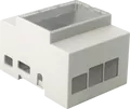 Produktbild: RPI3 CASE DIN - Gehäuse für Raspberry Pi 3, Hutschiene, grau/trans.