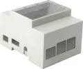Produktbild: Raspberry Pi Joy-it rb-case+07 SBC-Gehäuse Passend für (Entwicklungskits): zur Hutschienenmontage Grau