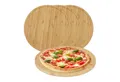 Produktbild: relaxdays Pizzateller Bambus Pizzateller im 4er Set