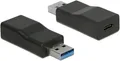 Produktbild: Konverter Delock USB3.1 Typ A -> Typ C St/Bu schwarz