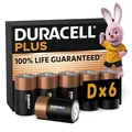 Produktbild: Duracell Plus D Batterien, LR20, 6 Stück, Alkaline Batterien D für Alltagsgeräte [Amazon Exclusive]