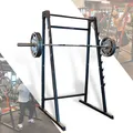 Produktbild: ZERRO Squat Rack Langhantelständer Kniebeugenständer mit 8-Stufen Hakenleiste, Color:Schwarz