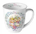Produktbild: Ambiente Luxury Paper Products Becher Sommer, Blumen, Tiere, Pflanzen, Bäume, Herbst, Mug, Kollektion, 1-tlg., Porzellan Tasse, Becher 0,4 L Verliebtes Eulenpaar, Themes Animals, Winter, Geburtstag, Hochzeit, Valentinstag, Muttertag, Geschenke