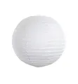Produktbild: PartyDeco Papierlampion – Papierballon Lampion Dekobeleuchtung Laterne – Weiß, 35 cm
