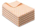 Produktbild: ZOLLNER 5er Set Geschirrtücher Baumwolle in 46x70 cm - super saugstarke und robuste Küchentücher – waschbar bis 60°C – in Gold kariert - Gastronomiequalität - Oeko Tex® Zertifiziert