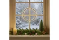 Produktbild: MARELIDA Dekokranz LED Kranz Türkranz Weihnachtskranz Lichtkranz 90LED D: 24cm Batterie