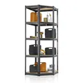 Produktbild: Juskys Eckregal Lagerregal Corner Basic 180 x 70 x 40-70 cm (HxBxT) - 875 kg - 5 Böden - Metall verzinkt - Schwerlastregal Steckregal Kellerregal - Grau