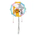 Produktbild: Boland 50218 - Pinata Safari, Tiere, Party Spiel, Dekoration, Geschenk, Geburtstag, Kindertag, 44 x 44 x 9 cm