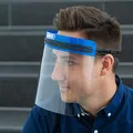 Produktbild: ABUS Face Guard Gesichtsschutz mit breitem Visier gegen Staub, Partikel und Bakterien - leichtes Plexiglas - wiederverwendbar - klar - 62845