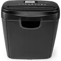 Produktbild: Nedis Aktenvernichter | 6x A4-Seiten | 10 l | Sicherheitsnorm: DIN 2 | 190 W | Schwarz (Streifenschnitt) (PASH112BKA4)