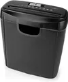 Produktbild: nedis Aktenvernichter PASH112BKA4, Mikroschnitt, max. 6 Seiten, Kartenschredder