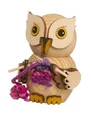 Produktbild: Kuhnert Dekofigur Mini-Eule mit Strickzeug - aus Holz gefertigt - ca. 7 cm groß, entzückende Dekoration für jeden Raum - Made in Germany