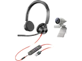 Produktbild: POLY Studio P5 Kit mit Blackwire 3325 Corded Headset, Mehrfarbig