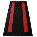 Produktbild: RAMROXX Performance Bodenfliesen Garagenboden Floor 2,8mx5,6m Schwarz Rot Set4