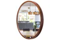 Produktbild: LEJA runder 575 WALNUT Badezimmer-Wandspiegel für Flur oder Wohnzimmer