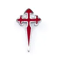 Produktbild: Pin / Anstecker Jakobskreuz - Jakobsweg Pilgerweg Andenken Souvenir