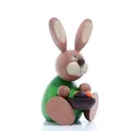 Produktbild: Osterartikel Osterhase sitzend mit Eierschüssel HxB 10,2x8cm NEU Osterdeko 