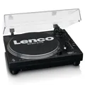 Produktbild: Lenco L-3818 Plattenspieler mit Direktantrieb - DJ Plattenspieler - Pitch Control - 33 und 45 U/min - Stereo Vorverstärker - USB - RCA Line-Out - Digitalisierung via PC - Schwarz, L-3818BK