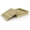 Produktbild: Sandkasten Wickey King Kong mit Sitzrand und abnehmbarem Deckel 145 x 145 cm