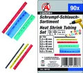 Produktbild: BGS Diy 88150 | Schrumpfschlauch-Sortiment | 90-tlg. | farbig | Verhältnis 2:1 | 6 Größen | im Sortimentskasten