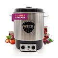 Produktbild: WECK Einkochautomat WAT25 Edelstahl mit Präzisionsthermostat & Zeitschaltuhr – 30L Einkochtopf, Glühweinkocher, Dampfentsafter, Einweckautomat – Made in Germany, hochwertig & vielseitig