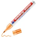 Produktbild: Permanentmarker Edding 3000- hell-orange - 1 Stift - Rund-Spitze 1,5-3 mm - schnell trocknender Permanent Marker - wasserfest, wischfest - für Karton, Kunststoff, Holz, Metall - Universalmarker - edd