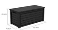 Produktbild: Keter Aufbewahrungsbox/Kissenbox Blackwood, 623 Liter trockener & belüftetet Neu