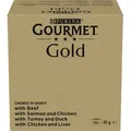 Produktbild: PURINA GOURMET GOLD Stücke in Sauce Mix 4 Geschmacksrichtungen - Nassfutter für Katzen - 96x85g