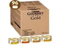 Produktbild: GOURMET Gold Zarte Häppchen Katzennassfutter Sorten-Mix 96x85g