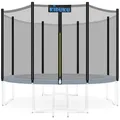 Produktbild: KIDUKU Trampolinnetz, Trampolin Ersatznetz Sicherheitsnetz Trampolinersatznetz schwarz 366 cm - 6 Stangen
