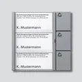 Produktbild: Siedle&Söhne Busmodul Tastenfeld Türsprechanlage Silber 3 Ruftasten Btm 650 03 Sm
