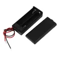 Produktbild: 2 x AAA Batterie Halter Gehäuse Kasten Schalter Kabel 3V Ausgang Schwarz