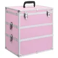 Produktbild: vidaXL Kosmetikkoffer 37x24x40 cm Rosa Aluminium