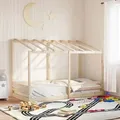 Produktbild: vidaXL Kinderbett mit Dach 80x200 cm Massivholz Kiefer