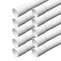 Produktbild: 24m Installationsrohr M20 gemufft Kabelrohr Elektrorohr PVC weiss Kabel Kanal