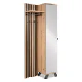 Produktbild: Flurgarderobe Holz Wandgarderobe Garderobe Garderobenpaneel Spiegel Homestyle4u