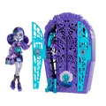 Produktbild: Monster High Skulltimate Secrets Set aus Puppe und Zubehör, Garden Mysteries Twyla mit zauberhaftem Kleiderschrank und über 19 Teeparty-Überraschungen wie Puppenkleidung, HYT74