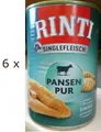 Produktbild: 6 x 400 g Rinti Singlefleisch Pansen pur (€ 9,68/kg) getreidefreies Hundefutter
