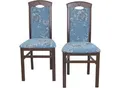 Produktbild: Esszimmerstuhl, blau (blau, nussbaum, nachbildung), B:45cm H:95cm T:49cm, HOFMANN LIVING AND MORE, Stühle, Esszimmerstuhl