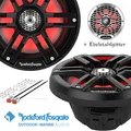 Produktbild: Rockford Fosgate M2-65B 600 Watt LED 16,5cm Marine Lautsprecher schwarz Boot Bad