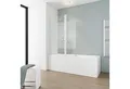 Produktbild: Schulte Badewannenfaltwand Komfort 114 x 140 cm, Sicherheitsglas, (2 tlg), Dekor Querstreifen teilgerahmt