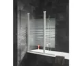 Produktbild: Badewannenaufsatz 2-teilig SCHULTE Komfort ExpressPlus 114 x 140 cm Glasdekor Qu