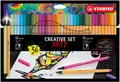 Produktbild: STABILO  8868/36-1-20-6 STABILO point 88 / Pen 68 Kreativ-Set ARTY, 36er Kartone