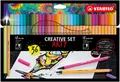 Produktbild: STABILO® FINELINER ARTY CREATIV SET COLOR BLOCKING 36 STÜCK  PEN 68/POINT88 NEU