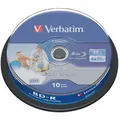 Produktbild: VERBATIM 43804 - BD-R, 25GB, bedruckbar, 10er Spindel