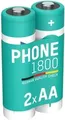 Produktbild: Ansmann ANS 1312-0038 - Dect NiMh Akku AA Mignon 1600 mAh 2er-Pack - Akku - Mignon (AA) (1312-0038)