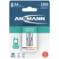 Produktbild: Ansmann 1312-0038 Mignon (AA)-Akku NiMH 1600 mAh 1.2 V 2 St.