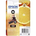 Produktbild: Epson Original Orangen Claria 33XL extra große Einzel-Tintenpatrone Photo Schwarz – 1x 12,2 ml – Original Epson Tintenpatronen für optimale Druckergebnisse